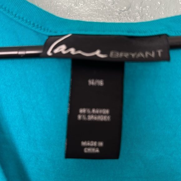 Lane Bryant Turquoise Embellished Tank Top Plus Size 14 16 Sleeveless Shirt - Picture 3 of 7